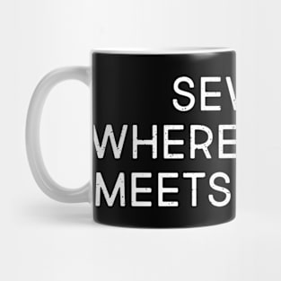 Sewing Where Needle Meets Thread Mug